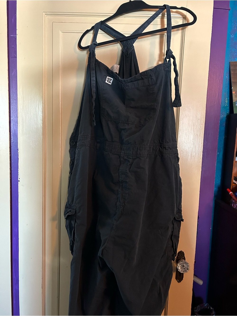 Lucy & Yak Colorado Grey cargo Overalls